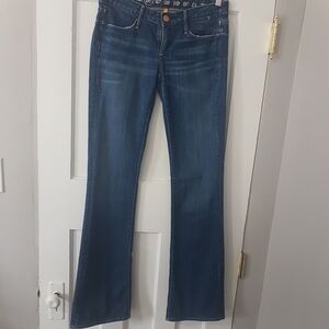 Eernest Sewn Ali 267 Boot Cut Mid Rise Denim Jean Medium Wash Sz 26